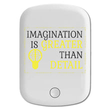 DistinctInk Magnetic Battery Pack, Wireless Portable Charger with USB-C Cable, Compatible with MagSafe iPhone 14 / 13 / 12 Series - Imagination Is Greater Than Detail