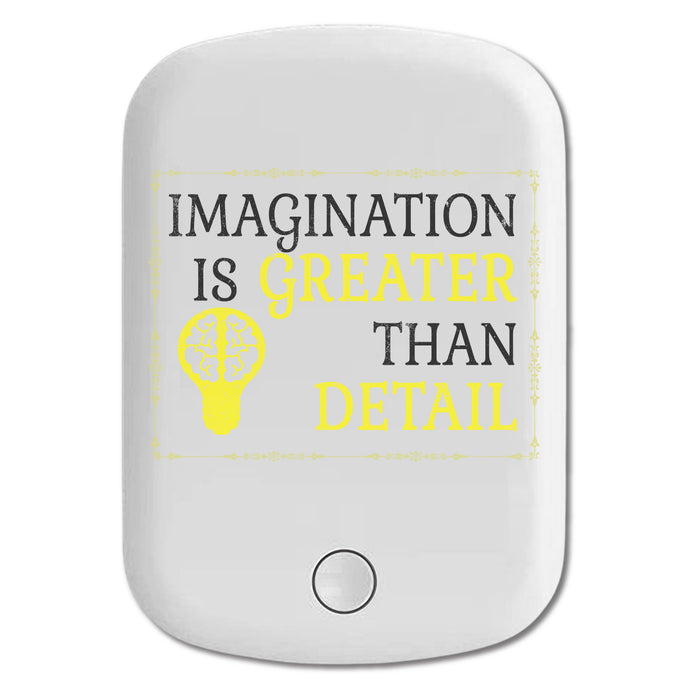 DistinctInk Magnetic Battery Pack, Wireless Portable Charger with USB-C Cable, Compatible with MagSafe iPhone 14 / 13 / 12 Series - Imagination Is Greater Than Detail