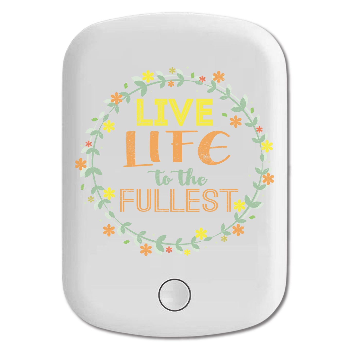 DistinctInk Magnetic Battery Pack, Wireless Portable Charger with USB-C Cable, Compatible with MagSafe iPhone 14 / 13 / 12 Series - Live Life To The Fullest
