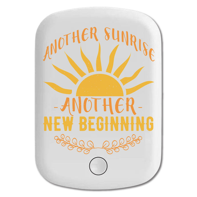 DistinctInk Magnetic Battery Pack, Wireless Portable Charger with USB-C Cable, Compatible with MagSafe iPhone 14 / 13 / 12 Series - Another Sunrise Another New Beginning