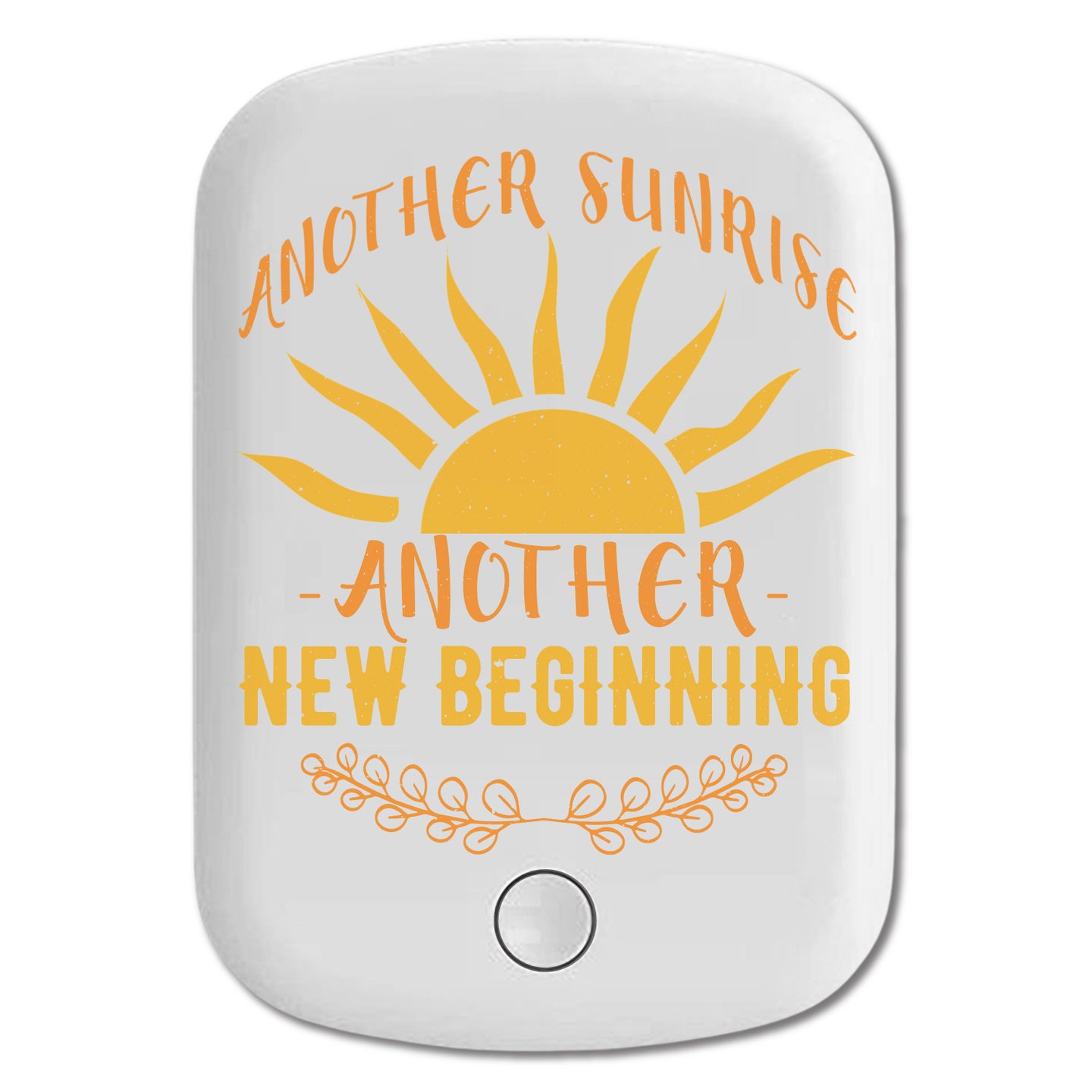 DistinctInk Magnetic Battery Pack, Wireless Portable Charger with USB-C Cable, Compatible with MagSafe iPhone 14 / 13 / 12 Series - Another Sunrise Another New Beginning