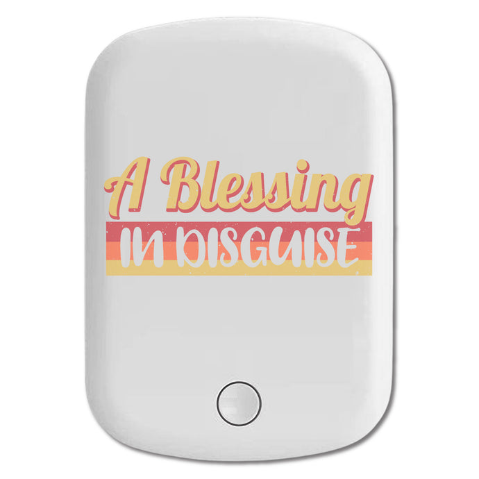 DistinctInk Magnetic Battery Pack, Wireless Portable Charger with USB-C Cable, Compatible with MagSafe iPhone 14 / 13 / 12 Series - Blessing In Disguise