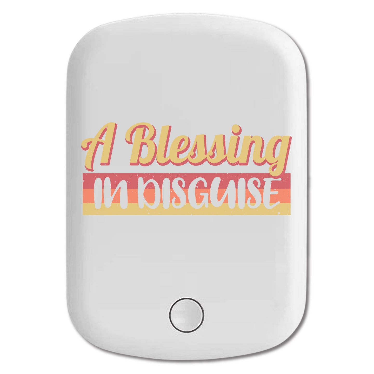 DistinctInk Magnetic Battery Pack, Wireless Portable Charger with USB-C Cable, Compatible with MagSafe iPhone 14 / 13 / 12 Series - Blessing In Disguise