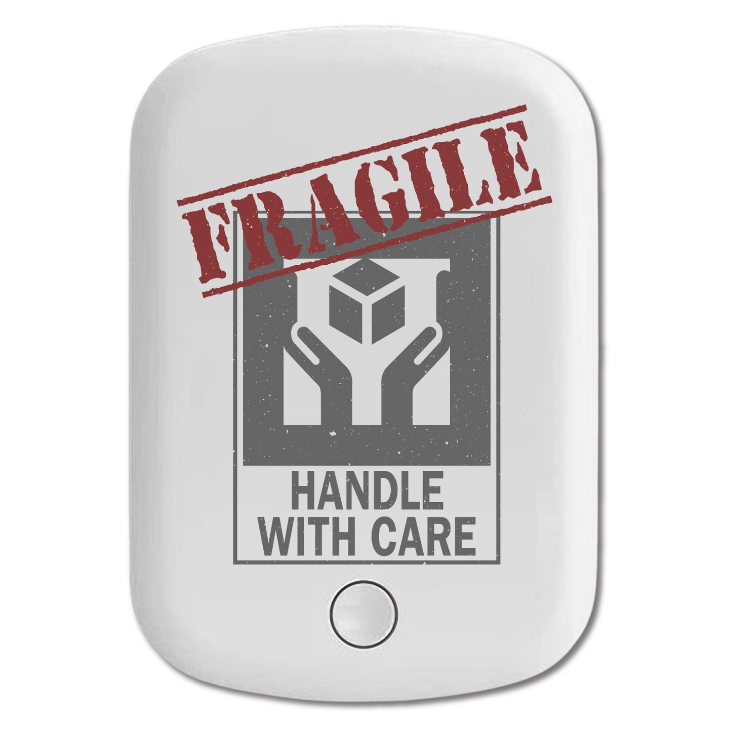 DistinctInk Magnetic Battery Pack, Wireless Portable Charger with USB-C Cable, Compatible with MagSafe iPhone 14 / 13 / 12 Series - Fragile Handle With Care