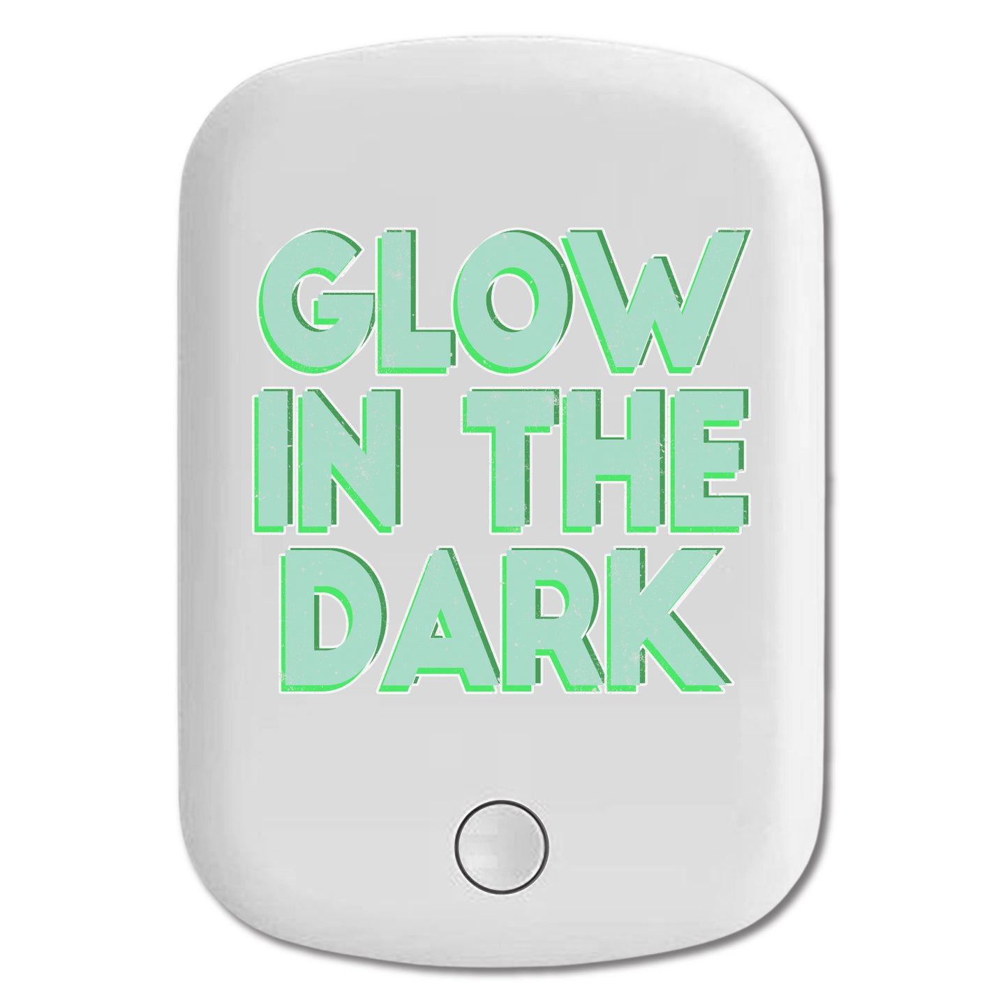 DistinctInk Magnetic Battery Pack, Wireless Portable Charger with USB-C Cable, Compatible with MagSafe iPhone 14 / 13 / 12 Series - Glow In The Dark