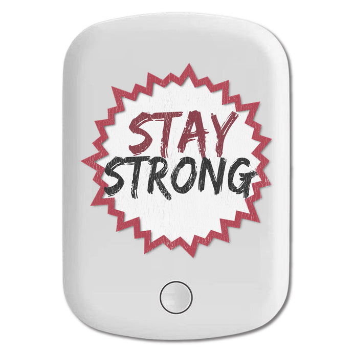 DistinctInk Magnetic Battery Pack, Wireless Portable Charger with USB-C Cable, Compatible with MagSafe iPhone 14 / 13 / 12 Series - Stay Strong