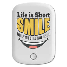DistinctInk Magnetic Battery Pack, Wireless Portable Charger with USB-C Cable, Compatible with MagSafe iPhone 14 / 13 / 12 Series - Life Short Smile While Have Teeth