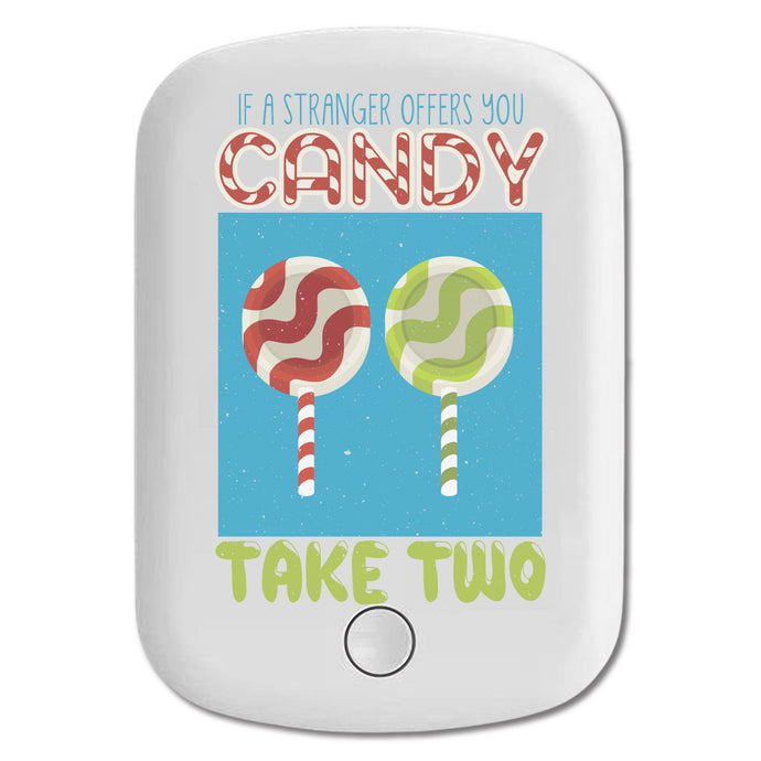 DistinctInk Magnetic Battery Pack, Wireless Portable Charger with USB-C Cable, Compatible with MagSafe iPhone 14 / 13 / 12 Series - Stranger Offer Candy Take Two