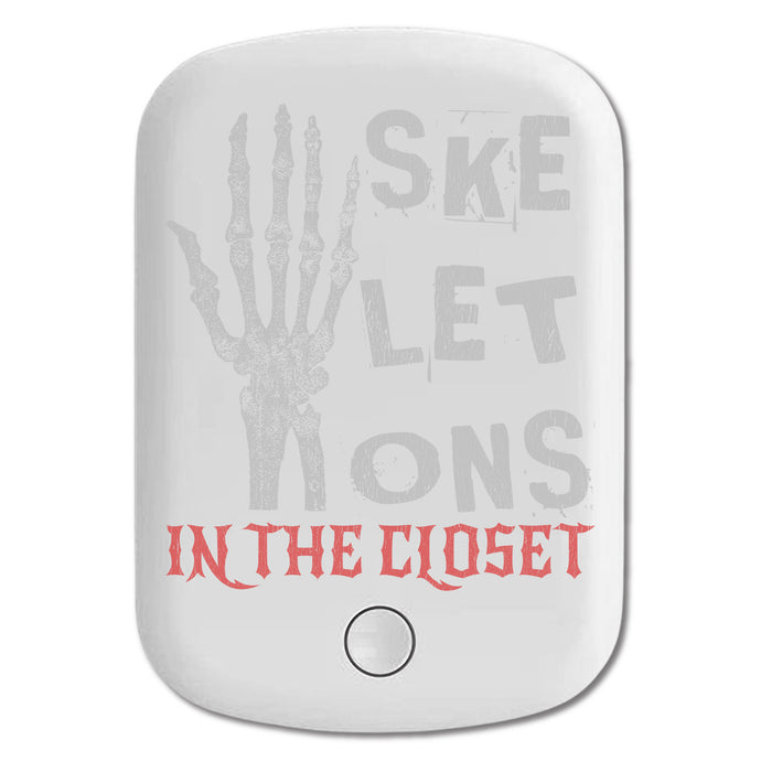DistinctInk Magnetic Battery Pack, Wireless Portable Charger with USB-C Cable, Compatible with MagSafe iPhone 14 / 13 / 12 Series - Skeletons In The Closet