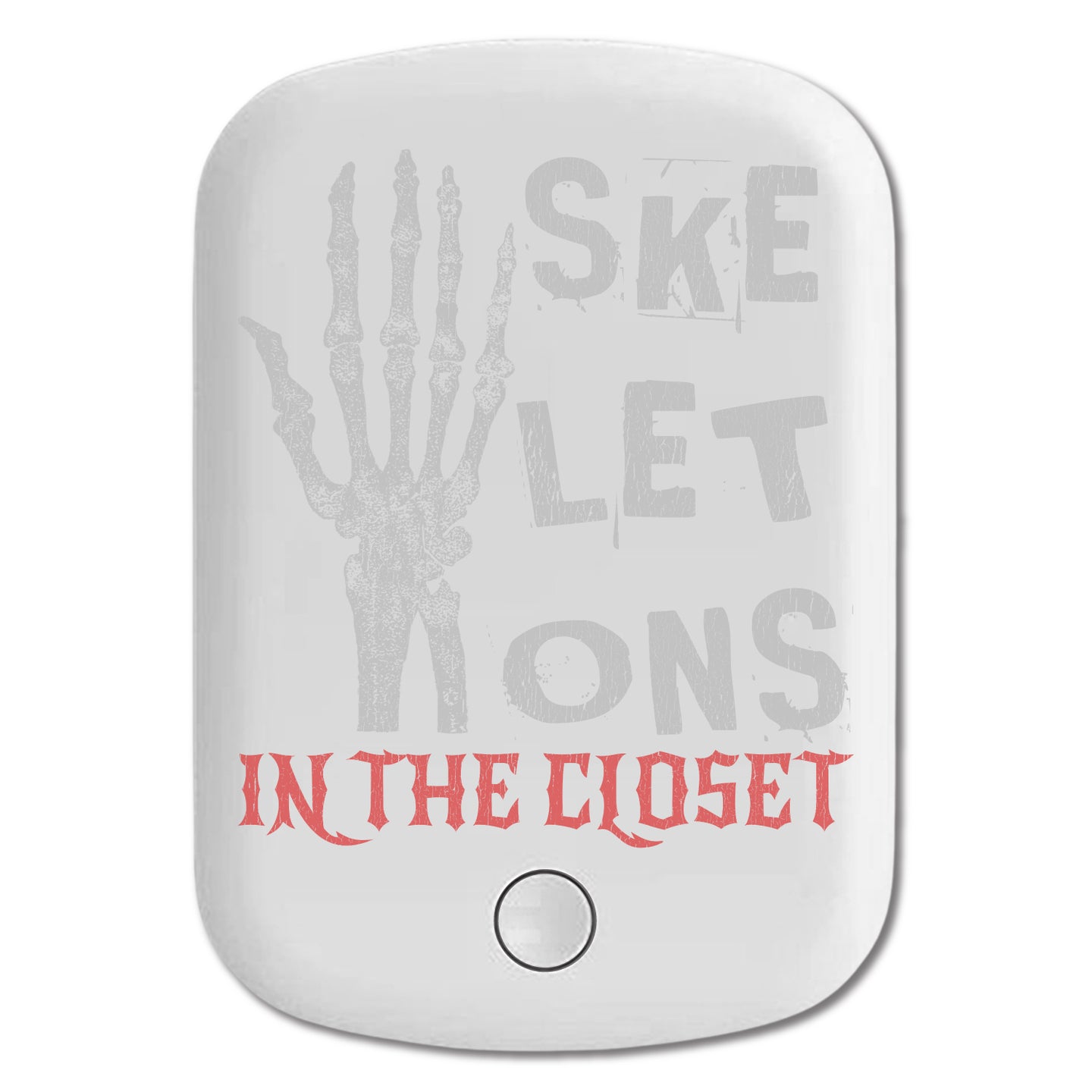 DistinctInk Magnetic Battery Pack, Wireless Portable Charger with USB-C Cable, Compatible with MagSafe iPhone 14 / 13 / 12 Series - Skeletons In The Closet