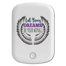 DistinctInk Magnetic Battery Pack, Wireless Portable Charger with USB-C Cable, Compatible with MagSafe iPhone 14 / 13 / 12 Series - Let Dreams Be Wings
