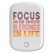 DistinctInk Magnetic Battery Pack, Wireless Portable Charger with USB-C Cable, Compatible with MagSafe iPhone 14 / 13 / 12 Series - Focus On Timeless Blessings In Life
