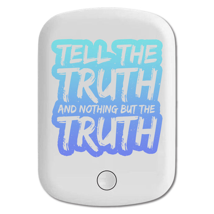 DistinctInk Magnetic Battery Pack, Wireless Portable Charger with USB-C Cable, Compatible with MagSafe iPhone 14 / 13 / 12 Series - Tell Truth Nothing But Truth