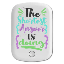DistinctInk Magnetic Battery Pack, Wireless Portable Charger with USB-C Cable, Compatible with MagSafe iPhone 14 / 13 / 12 Series - The Shortest Answer Is Doing