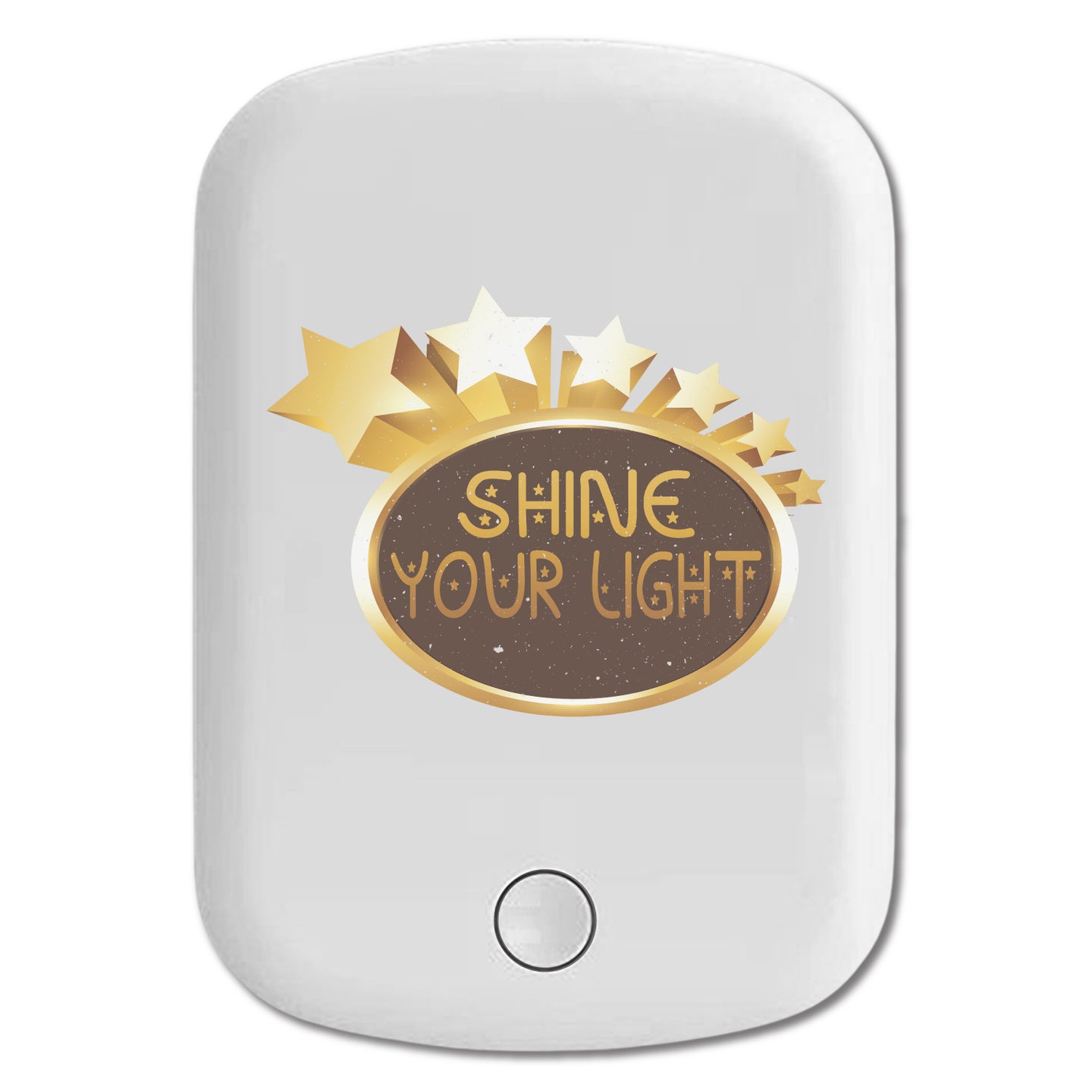 DistinctInk Magnetic Battery Pack, Wireless Portable Charger with USB-C Cable, Compatible with MagSafe iPhone 14 / 13 / 12 Series - Shine Your Light