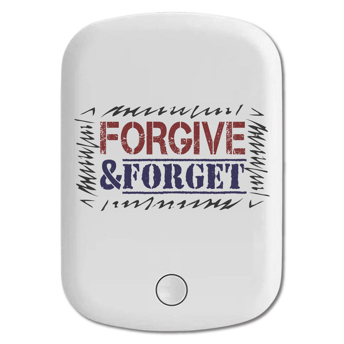 DistinctInk Magnetic Battery Pack, Wireless Portable Charger with USB-C Cable, Compatible with MagSafe iPhone 14 / 13 / 12 Series - Forgive And Forget