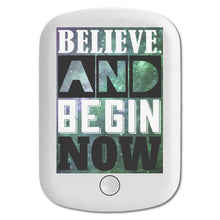 DistinctInk Magnetic Battery Pack, Wireless Portable Charger with USB-C Cable, Compatible with MagSafe iPhone 14 / 13 / 12 Series - Believe Begin Now