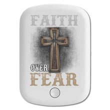 DistinctInk Magnetic Battery Pack, Wireless Portable Charger with USB-C Cable, Compatible with MagSafe iPhone 14 / 13 / 12 Series - Faith Over Fear