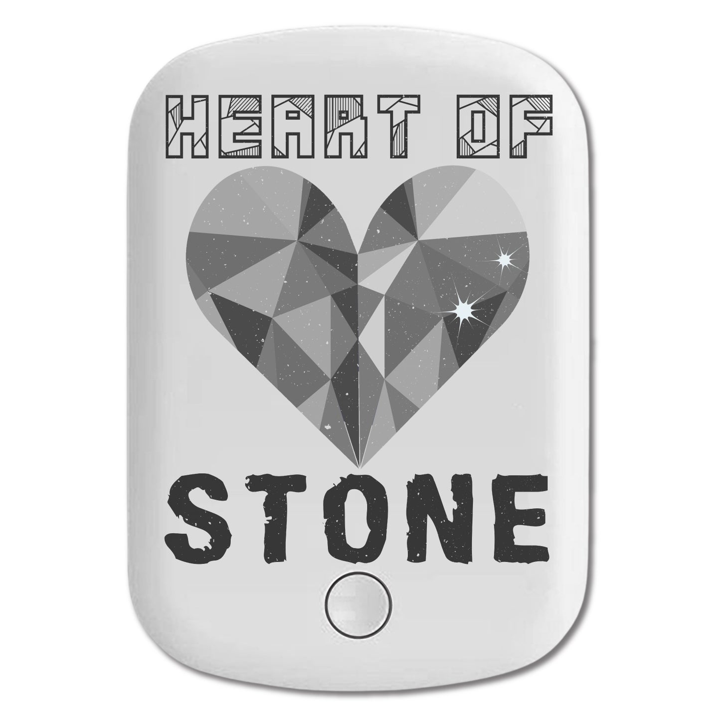 DistinctInk Magnetic Battery Pack, Wireless Portable Charger with USB-C Cable, Compatible with MagSafe iPhone 14 / 13 / 12 Series - Heart Of Stone