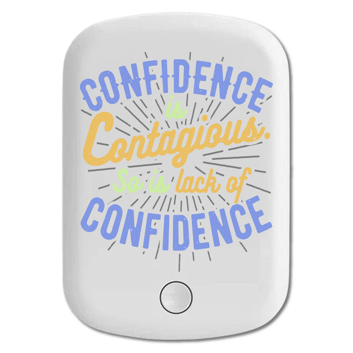 DistinctInk Magnetic Battery Pack, Wireless Portable Charger with USB-C Cable, Compatible with MagSafe iPhone 14 / 13 / 12 Series - Confidence Contagious