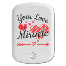 DistinctInk Magnetic Battery Pack, Wireless Portable Charger with USB-C Cable, Compatible with MagSafe iPhone 14 / 13 / 12 Series - Your Love Is A Miracle