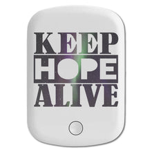 DistinctInk Magnetic Battery Pack, Wireless Portable Charger with USB-C Cable, Compatible with MagSafe iPhone 14 / 13 / 12 Series - Keep Hope Alive
