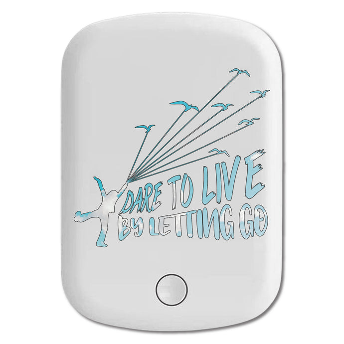 DistinctInk Magnetic Battery Pack, Wireless Portable Charger with USB-C Cable, Compatible with MagSafe iPhone 14 / 13 / 12 Series - Live Letting Go