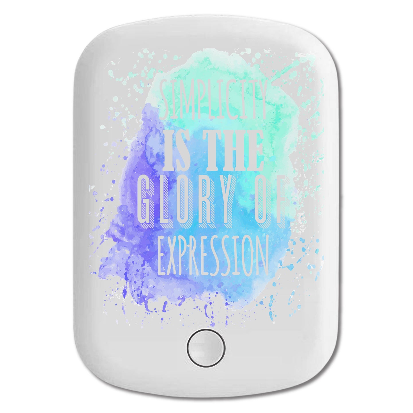 DistinctInk Magnetic Battery Pack, Wireless Portable Charger with USB-C Cable, Compatible with MagSafe iPhone 14 / 13 / 12 Series - Simplicity Glory Expression