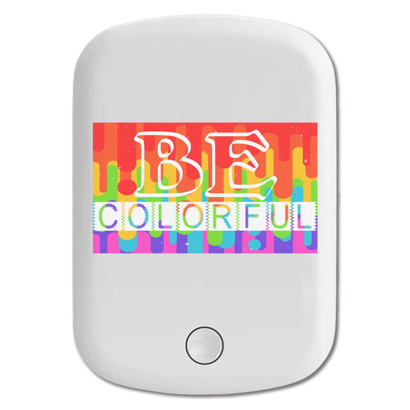 DistinctInk Magnetic Battery Pack, Wireless Portable Charger with USB-C Cable, Compatible with MagSafe iPhone 14 / 13 / 12 Series - Be Colorful
