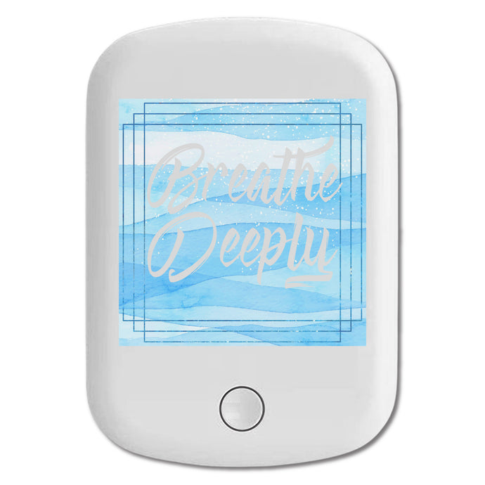 DistinctInk Magnetic Battery Pack, Wireless Portable Charger with USB-C Cable, Compatible with MagSafe iPhone 14 / 13 / 12 Series - Breathe Deeply