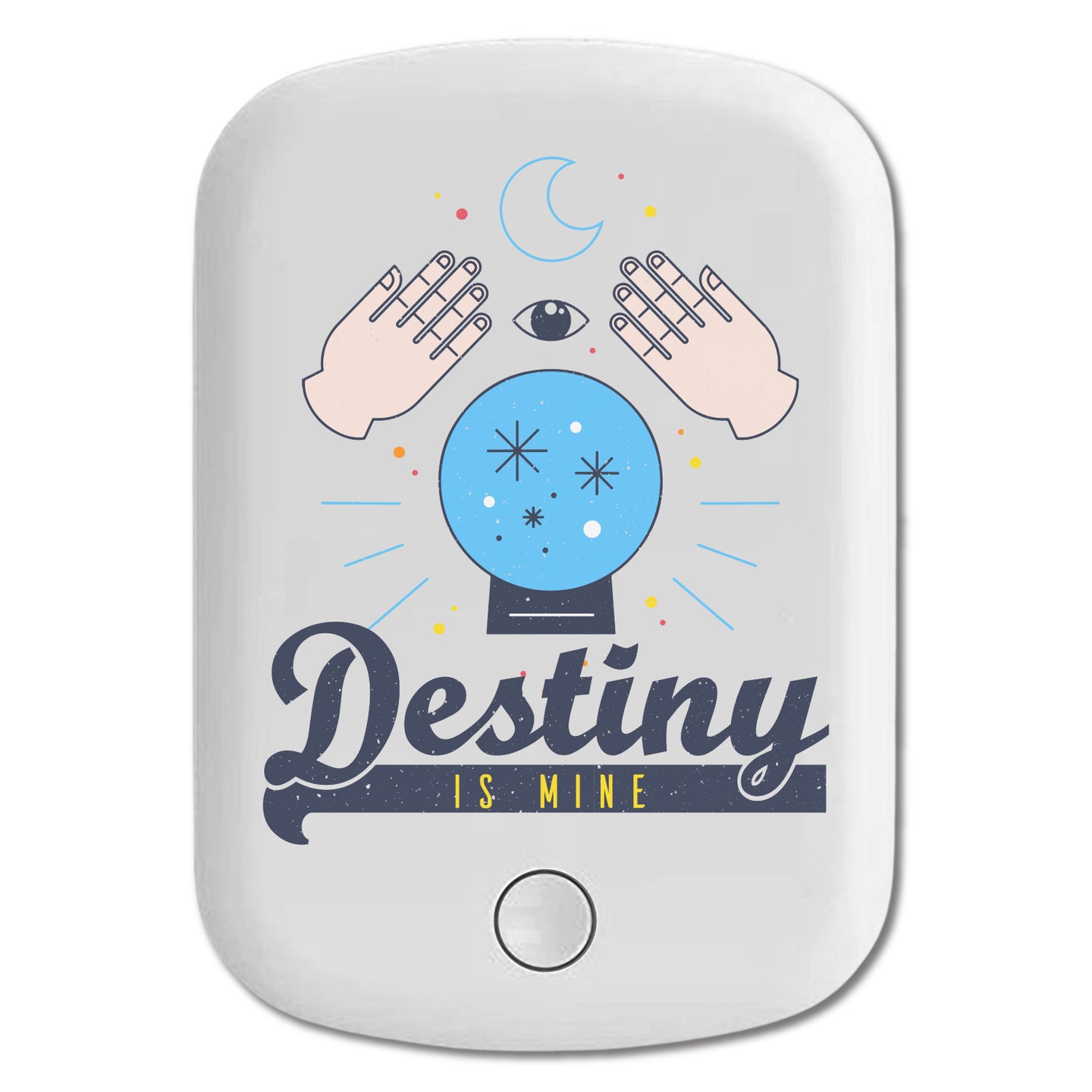 DistinctInk Magnetic Battery Pack, Wireless Portable Charger with USB-C Cable, Compatible with MagSafe iPhone 14 / 13 / 12 Series - Destiny Is Mine