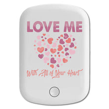 DistinctInk Magnetic Battery Pack, Wireless Portable Charger with USB-C Cable, Compatible with MagSafe iPhone 14 / 13 / 12 Series - Love Me With All Your Heart