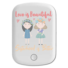 DistinctInk Magnetic Battery Pack, Wireless Portable Charger with USB-C Cable, Compatible with MagSafe iPhone 14 / 13 / 12 Series - Love Beautiful Sisterhood Better