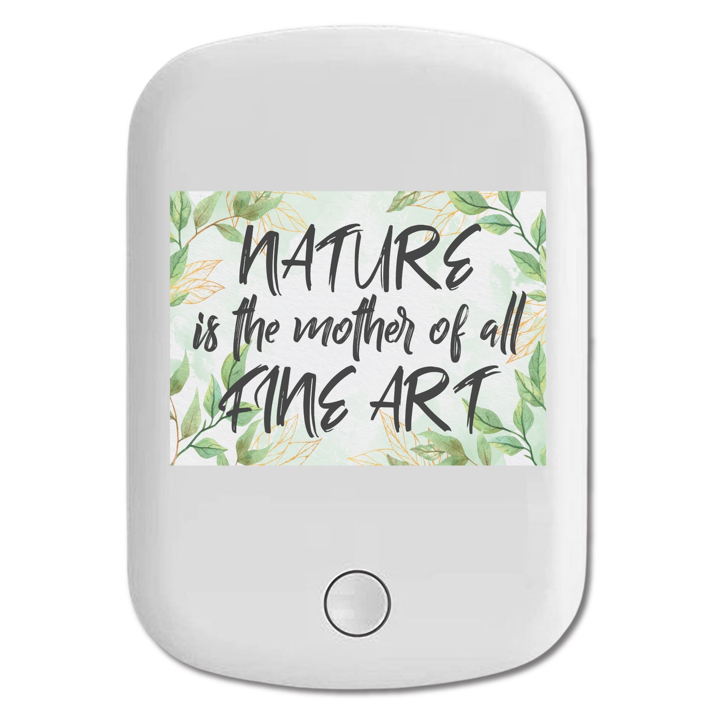 DistinctInk Magnetic Battery Pack, Wireless Portable Charger with USB-C Cable, Compatible with MagSafe iPhone 14 / 13 / 12 Series - Nature Mother Fine Art