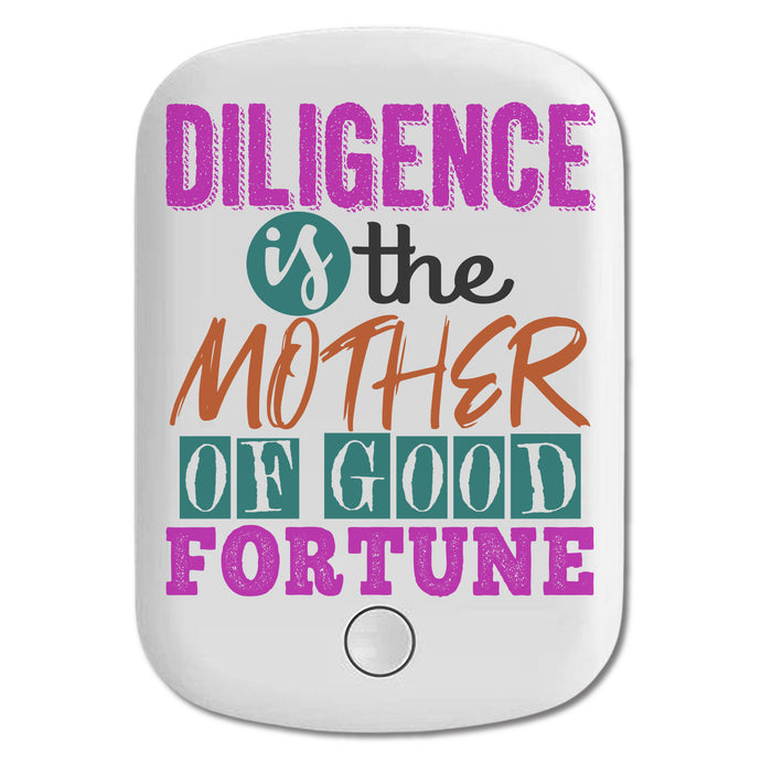 DistinctInk Magnetic Battery Pack, Wireless Portable Charger with USB-C Cable, Compatible with MagSafe iPhone 14 / 13 / 12 Series - Diligence Mother Good Fortune