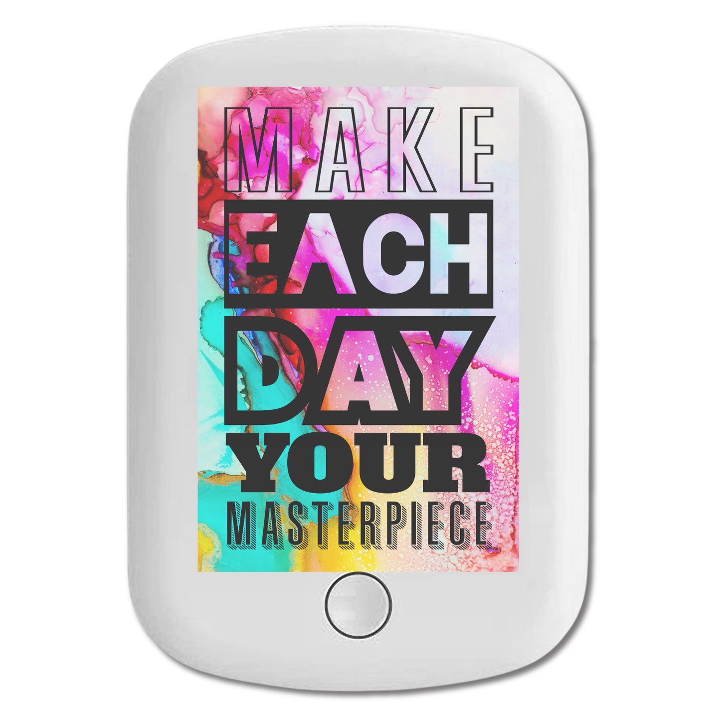 DistinctInk Magnetic Battery Pack, Wireless Portable Charger with USB-C Cable, Compatible with MagSafe iPhone 14 / 13 / 12 Series - Make Each Day Masterpiece