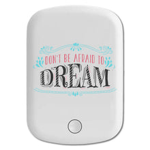DistinctInk Magnetic Battery Pack, Wireless Portable Charger with USB-C Cable, Compatible with MagSafe iPhone 14 / 13 / 12 Series - Don't Be Afraid To Dream