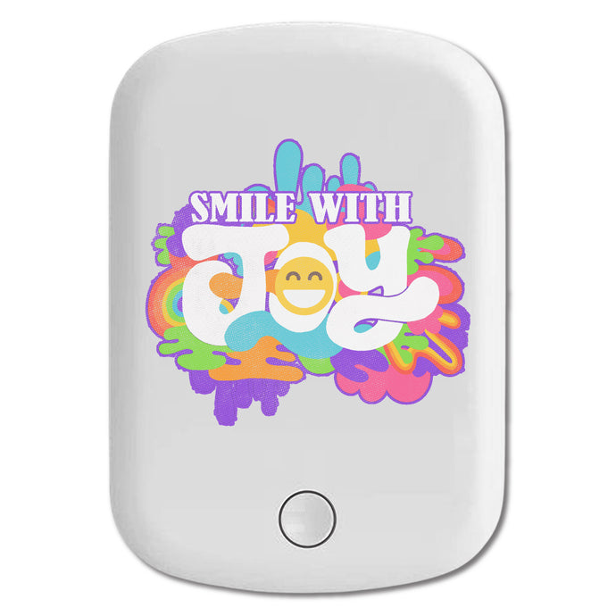DistinctInk Magnetic Battery Pack, Wireless Portable Charger with USB-C Cable, Compatible with MagSafe iPhone 14 / 13 / 12 Series - Smile With Joy