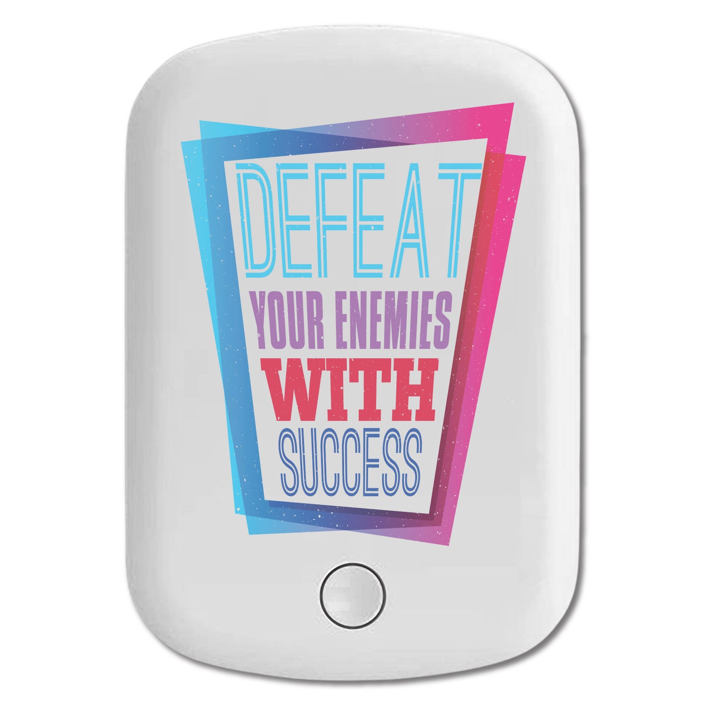 DistinctInk Magnetic Battery Pack, Wireless Portable Charger with USB-C Cable, Compatible with MagSafe iPhone 14 / 13 / 12 Series - Defeat Enemies With Success