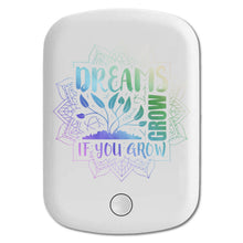 DistinctInk Magnetic Battery Pack, Wireless Portable Charger with USB-C Cable, Compatible with MagSafe iPhone 14 / 13 / 12 Series - Dreams Grow You Grow