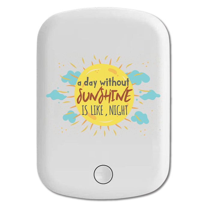 DistinctInk Magnetic Battery Pack, Wireless Portable Charger with USB-C Cable, Compatible with MagSafe iPhone 14 / 13 / 12 Series - Day Without Sunshine Night
