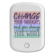 DistinctInk Magnetic Battery Pack, Wireless Portable Charger with USB-C Cable, Compatible with MagSafe iPhone 14 / 13 / 12 Series - Change Thoughts Change World