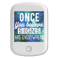 DistinctInk Magnetic Battery Pack, Wireless Portable Charger with USB-C Cable, Compatible with MagSafe iPhone 14 / 13 / 12 Series - Once Believe Signs Everywhere