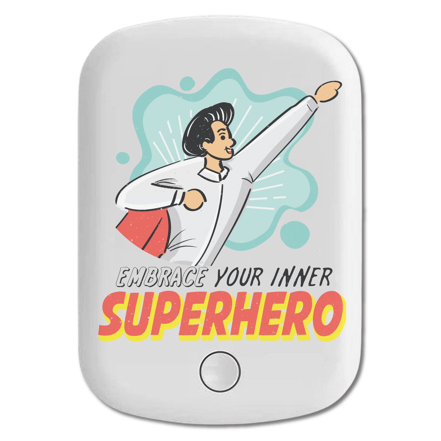 DistinctInk Magnetic Battery Pack, Wireless Portable Charger with USB-C Cable, Compatible with MagSafe iPhone 14 / 13 / 12 Series - Embrace Your Inner Superhero