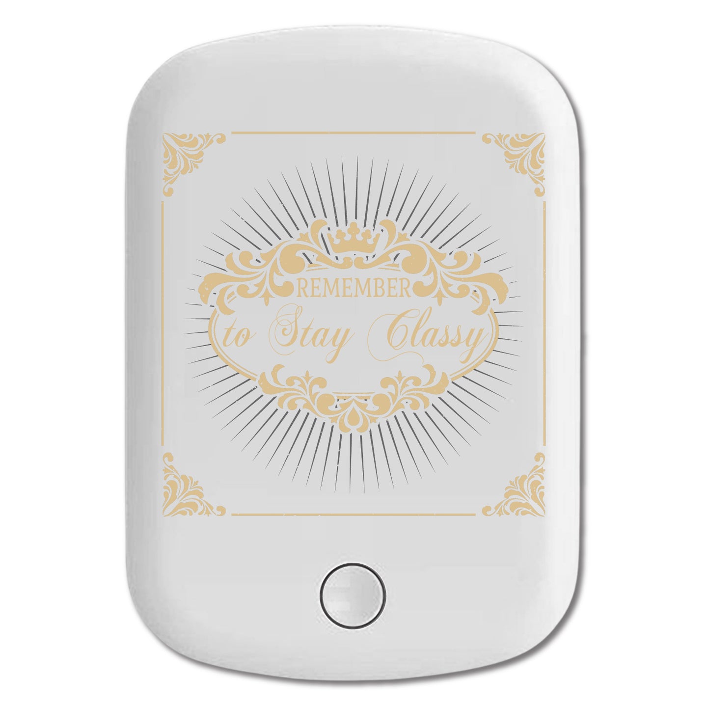 DistinctInk Magnetic Battery Pack, Wireless Portable Charger with USB-C Cable, Compatible with MagSafe iPhone 14 / 13 / 12 Series - Remember To Stay Classy