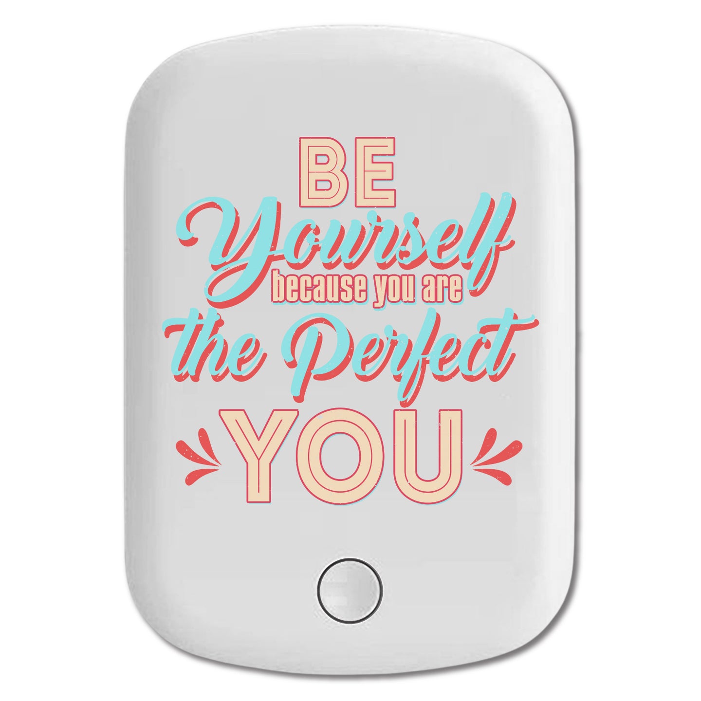 DistinctInk Magnetic Battery Pack, Wireless Portable Charger with USB-C Cable, Compatible with MagSafe iPhone 14 / 13 / 12 Series - Be Yourself Perfect You