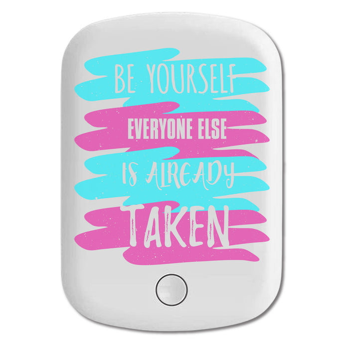 DistinctInk Magnetic Battery Pack, Wireless Portable Charger with USB-C Cable, Compatible with MagSafe iPhone 14 / 13 / 12 Series - Be Yourself Everyone Else Already Taken