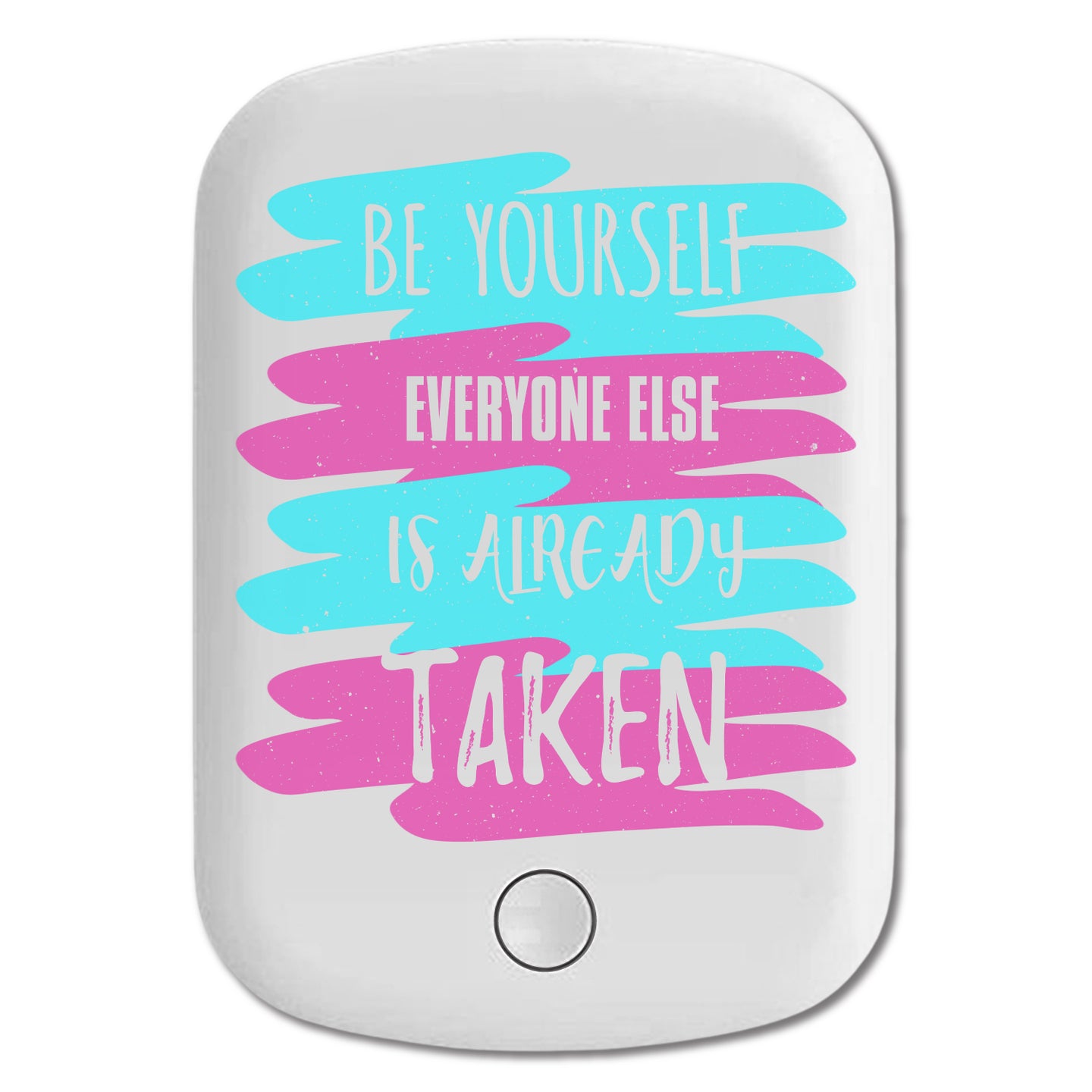 DistinctInk Magnetic Battery Pack, Wireless Portable Charger with USB-C Cable, Compatible with MagSafe iPhone 14 / 13 / 12 Series - Be Yourself Everyone Else Already Taken