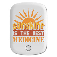DistinctInk Magnetic Battery Pack, Wireless Portable Charger with USB-C Cable, Compatible with MagSafe iPhone 14 / 13 / 12 Series - Sunshine is The Best Medicine