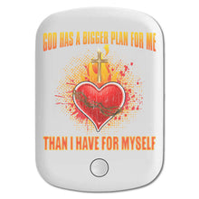 DistinctInk Magnetic Battery Pack, Wireless Portable Charger with USB-C Cable, Compatible with MagSafe iPhone 14 / 13 / 12 Series - God Has Bigger Plan For Me